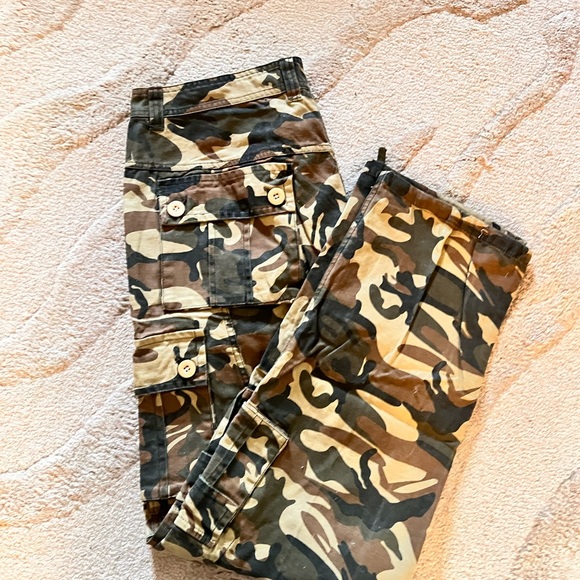 Men’s sz 34x34 cargo pants multiple pockets military army print - Picture 4 of 6